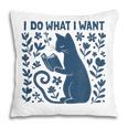 I Do What I Want Cat Reading Book Boho Flowers Vintage Pillowcase I Do What I Want Cat Reading Book Boho Flowers Vintage Pillowcase