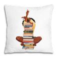 Woman And Books Stack Afro Girl Book Lover Premium Tri-Blend Pillowcase