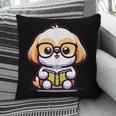 Adorable Book Lover Shih Tzu With Reading Glasses Cute Pillowcase