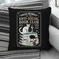Anti-Social Book-Club Cat Graphic Pillowcase