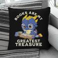 Books Are My Greatest Treasure Kawaii Dragon Reading Books Pillowcase
