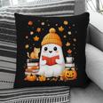 Cute Beanie Ghost Bookworm Cozy Book Reading Halloween Pillowcase