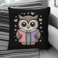 Cute Reading Owl Book Lover Teacher Librarian Bookworm Pillowcase