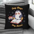 Cute Xmas Book Lover Penguin Reading Cosy Days Cosy Reads Pillowcase