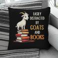 Easily Distracted By Goats And Books Goats And Book Reading Pillowcase