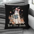 Ghost Reading Book Coquette Bow Halloween Girl Kid Teacher Pillowcase