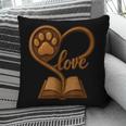 Girl Who Loves Dogs & Books Heart Dog Lover Reader Reeding Pillowcase Girl Who Loves Dogs & Books Heart Dog Lover Reader Reeding Pillowcase