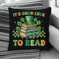 Goods Luck Read Librarian Book Patrick Days Shamrock Clover Pillowcase
