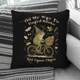 On My Way To Hoard Books And Cause Chaos Tom Foolery Frog Pillowcase
