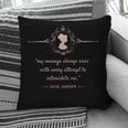 Jane Austen My Courage Always Rises Literary Book Club Pillowcase