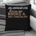 Jolabokaflod Because Books And Hot Chocolate Pillowcase