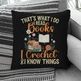 Knitting Crocheting Reading Books Yarn For Knitter Crochet Pillowcase