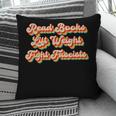 Read Books Lift Weights Fight Fascists Retro Reading Pillowcase