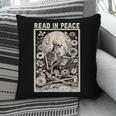Read In Peace Skeleton Book Lover Bookworm Book Pillowcase