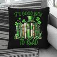 Retro Book Lucky Reading Teacher St Patrick's Day -Adults Small Cotton Blend Polyester Blend Short Sleeve Pillowcase