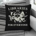 Retro Libraries Are For Everyone Racoon Reading Book Lover Pillowcase Retro Libraries Are For Everyone Racoon Reading Book Lover Pillowcase