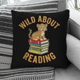 Wild About Reading Cute Leopard Teacher Kids Book Lover Pillowcase