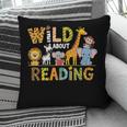 Wild About Reading Kid Love Wild Animal Books Back To School Pillowcase