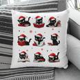 Cat Reading Books Lover Christmas Cat Lover Xmas Pillowcase