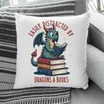 Dark Romance Romantasy Easily Distracted By Dragons & Books Pillowcase
