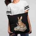 Cute Bunny Reading Book Glasses Bookworm Pillowcase