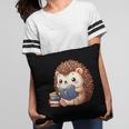 Cute Hedgehog Book Lover Readers Animal Reading Pillowcase