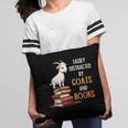Easily Distracted By Goats And Books Goats And Book Reading Pillowcase