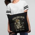 Good Girls Read Bad Books Vintage Skeleton Reader Pillowcase