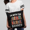 I'm With The Banned Librarian Banned Book Lover Reader Pillowcase