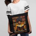 Man Reading Book Black History Month Book Lover Afro Pillowcase