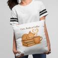 Cats Books And Coffee Heart Cozy Cat Lover Bookworm Readers Pillowcase
