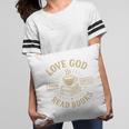 Love God Drink Coffee Read Books Lovers Vintage Christian Pillowcase
