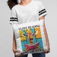 Love Reading And Giraffes Cute Giraffe Reading Book Lovers Pillowcase
