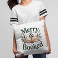 Merry And Booked Holiday Reading Winter Book Lover Premium Tri-Blend Pillowcase