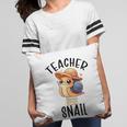 Teacher Snail With Glasses On Books Cute Pre-K Kindergarten Pillowcase