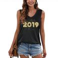 2019 Gold Confetti GraduationShirt High School College Women's V-Neck Tank Top