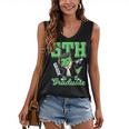 5th Grade Graduate Dinosaur Dab Graduation School Women's V-Neck Tank Top