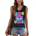 80's Vibe Retro Style Cassette Tape Nostalgia 1980s Party Women's V-Neck Tank Top
