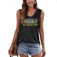 Basically Just Leave Me Alone Introvert Sarcasm Women's V-Neck Tank Top Basically Just Leave Me Alone Introvert Sarcasm Women's V-Neck Tank Top