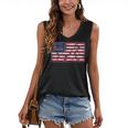 America US Flag Books Library Reading For Book Lover Reader Women's V-Neck Tank Top