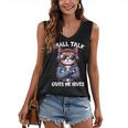 Anti Social Anxiety Mindfulness No Small Talk Introvert Cat Men Women Women's V-Neck Tank Top Anti Social Anxiety Mindfulness No Small Talk Introvert Cat Men Women Women's V-Neck Tank Top