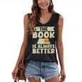 The Book Is Always Better Thriller Women's V-Neck Tank Top