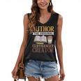 Book Writer Cliffhanger Creator Author Book Writing Novelist Women's V-Neck Tank Top