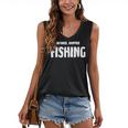 Books Coffee Fishing Women's V-Neck Tank Top