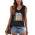 Books Lover Cute Sleepy Cat Relax Reading Vibe Women's V-Neck Tank Top