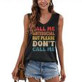 Call Me Antisocial But Please Don't Call Me Introvert Women's V-Neck Tank Top