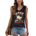 Cat Lover Sorry Cant Go Im An Indoor Introvert Cat Mom Women's V-Neck Tank Top Cat Lover Sorry Cant Go Im An Indoor Introvert Cat Mom Women's V-Neck Tank Top