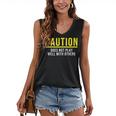 Caution Does Not Play Well With Others Introvert Women's V-Neck Tank Top Caution Does Not Play Well With Others Introvert Women's V-Neck Tank Top