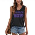 Class Of 2019 High School Graduation Purple Senior Women's V-Neck Tank Top