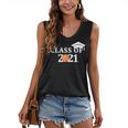 Class Of 2021 Graduation Him Her Basketball Pullover Women's V-Neck Tank Top